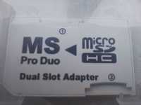 Pret/2Buc Adaptor dual microsd PSP