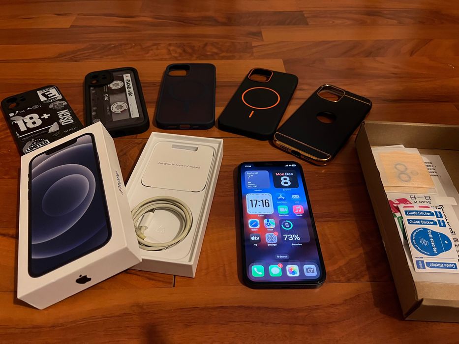 iPhone 12 Black 128GB Impecabil Full Box + Accesorii