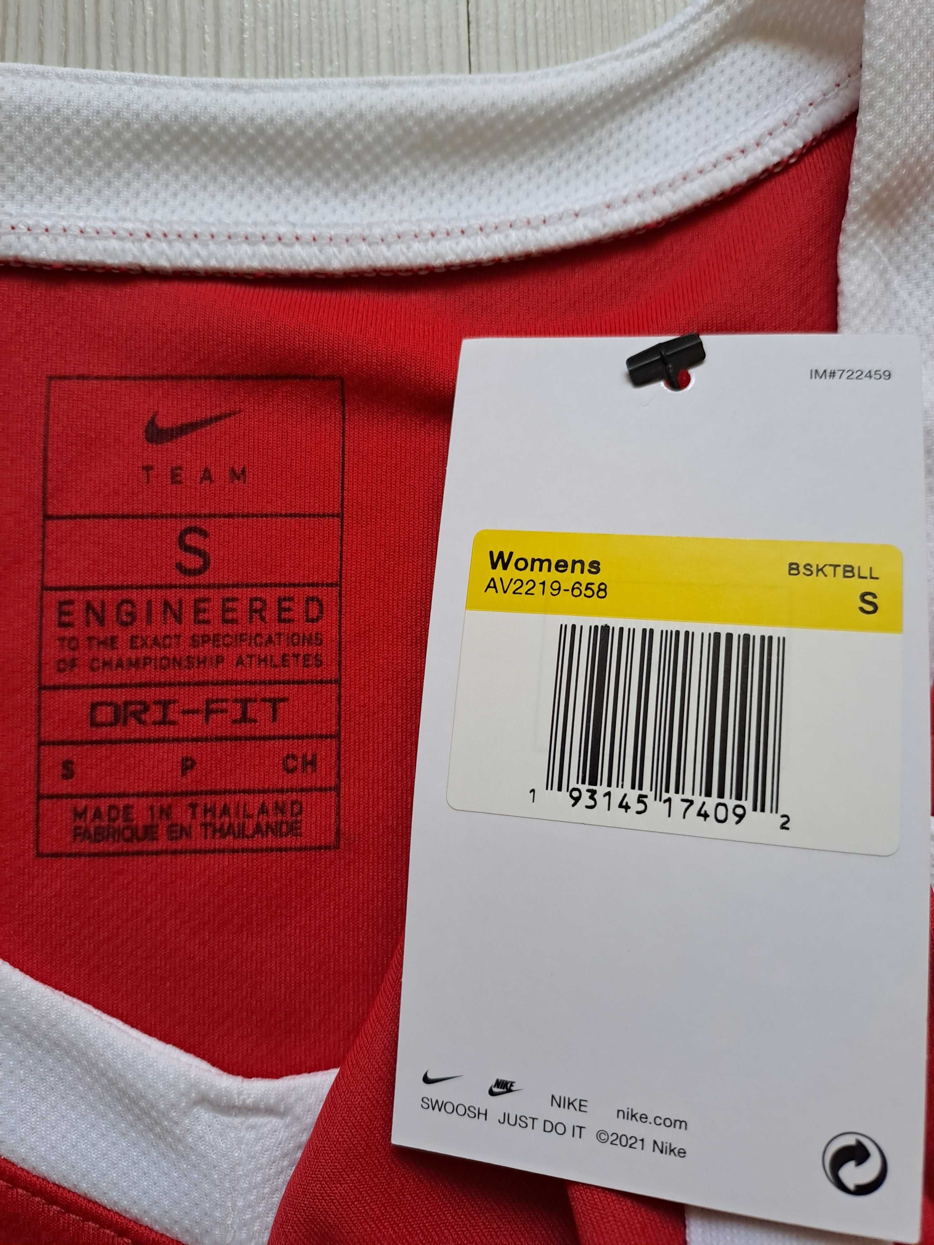 NIKE, Чисто Нов,Червен потник Найк, 100% Оригинален с етикет, размер S