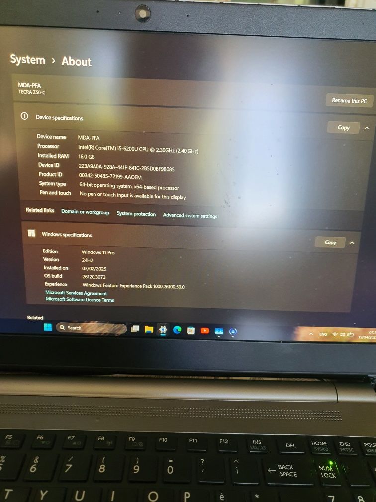 Vând Laptop Toshiba Tecra Z50 C