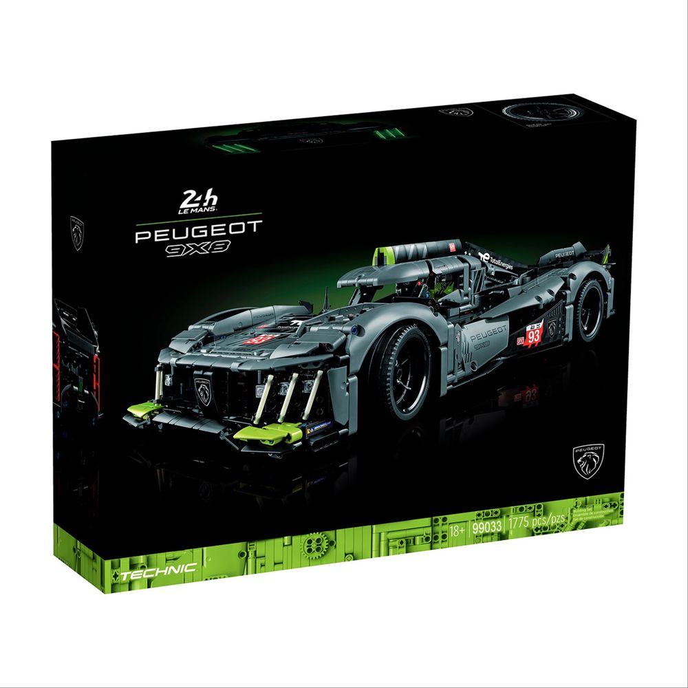 Конструктор Lego Peugeot 9X8 Hypercar | 1775 деталей | Гиперкар