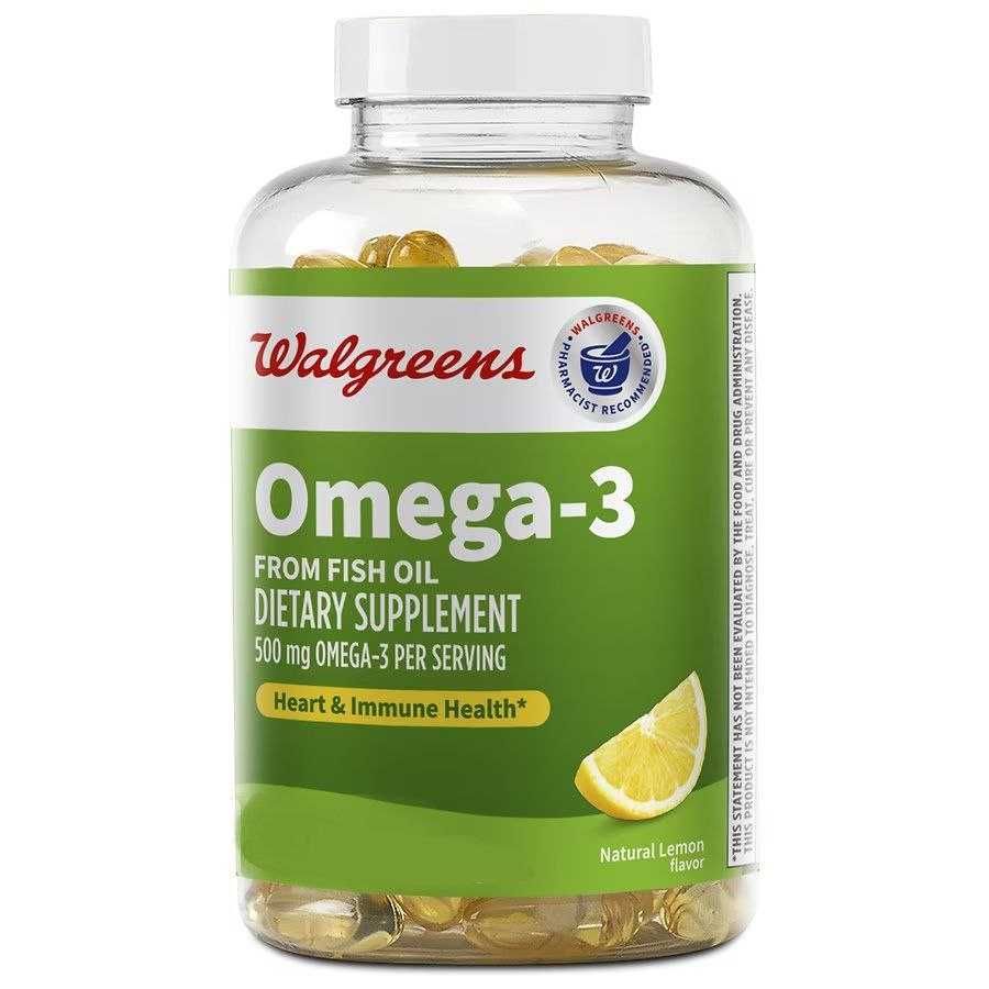 Рыбий жир/ Omega-3 (500мг на 1 капсулу) Халол! 120 шт Америка