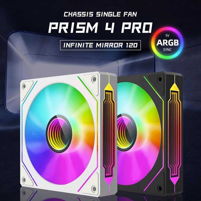 Ventilator cooler carcasa TZMRIT Prism 4pinRS PC computer 120 PWM ARGB