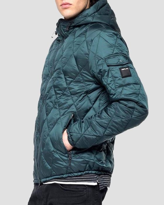 Geaca Replay Forest Green HOODED