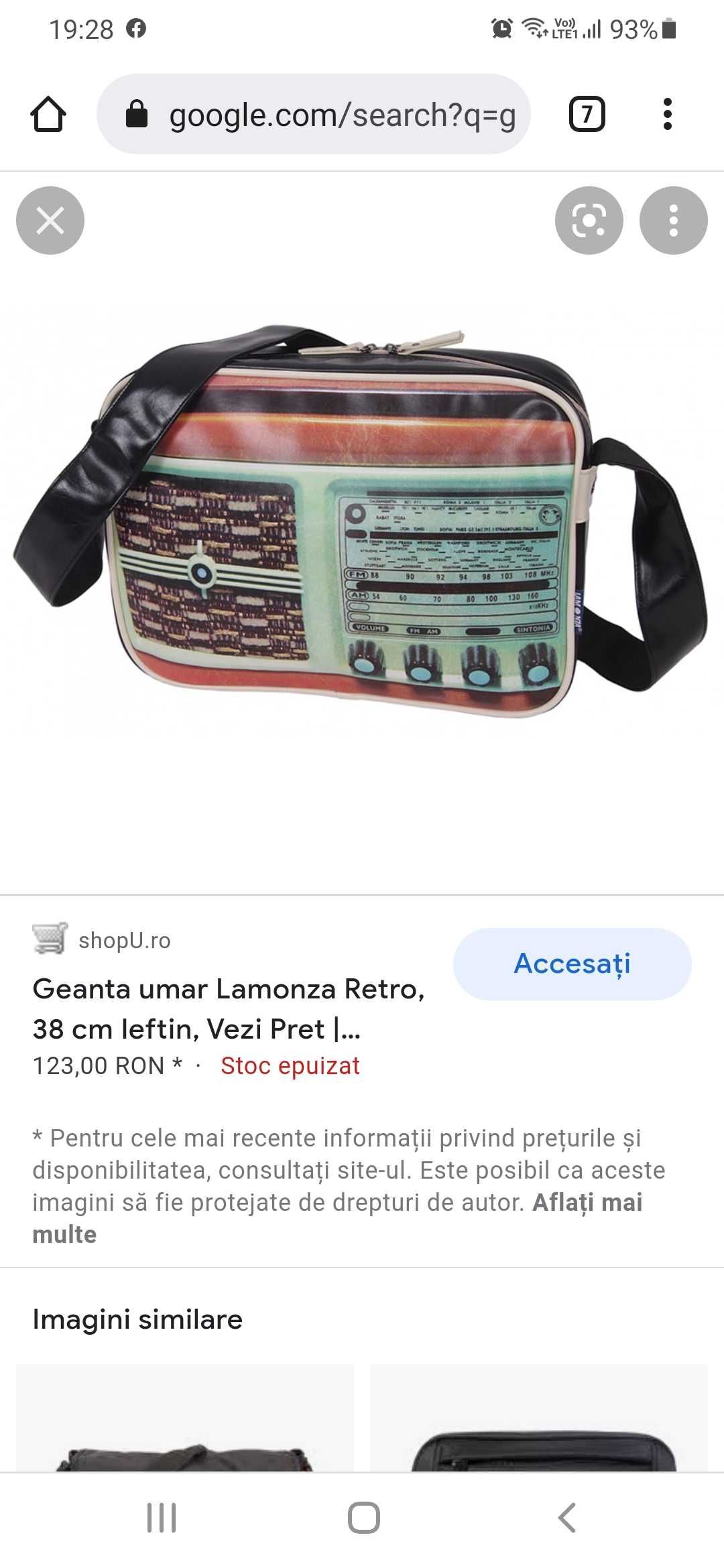 Geantă de umăr Lamonza