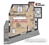 Apartament 2 camere, semifinisat, terasa, parcare, Iris