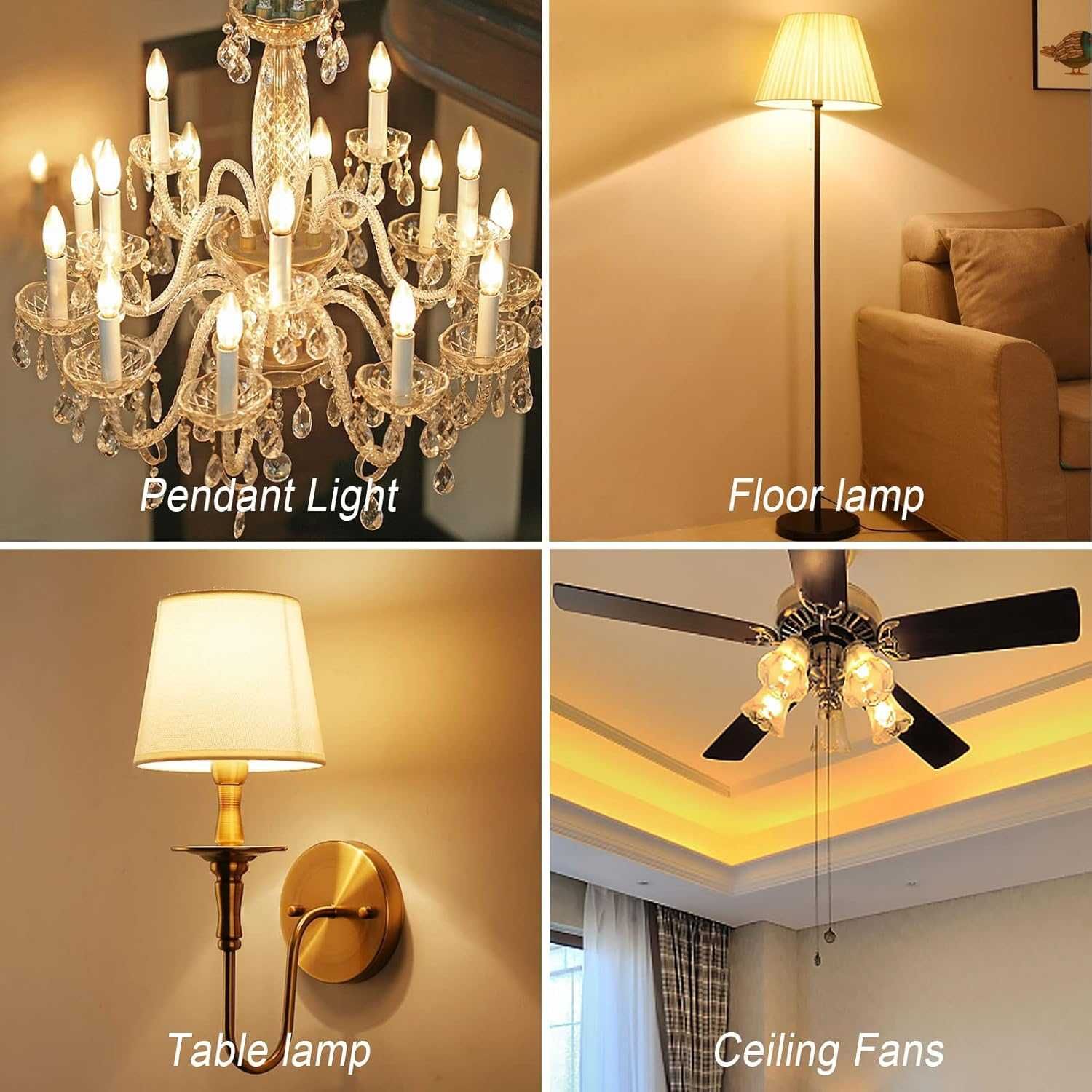 НОВ! Комплект 10 бр. LED крушки E14 4W, димиращи