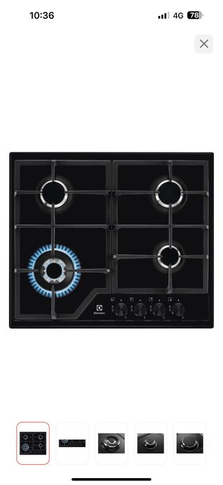 Варочная поверхность electrolux KGS6436K черная