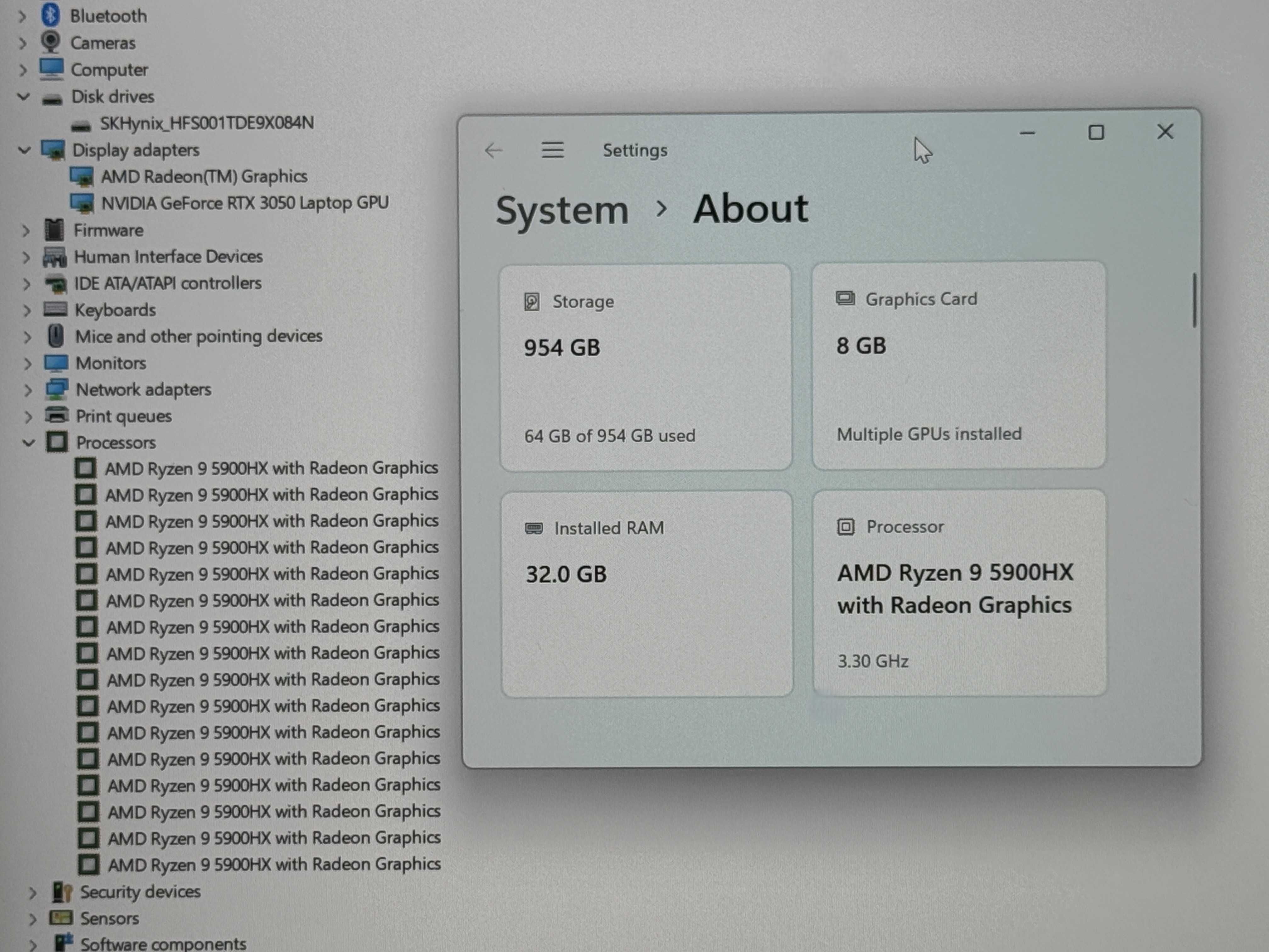 16`Lenovo Creator`Ryzen 9-5900HX/RTX 3050/32GB RAM/1TB SSD/2560x1600