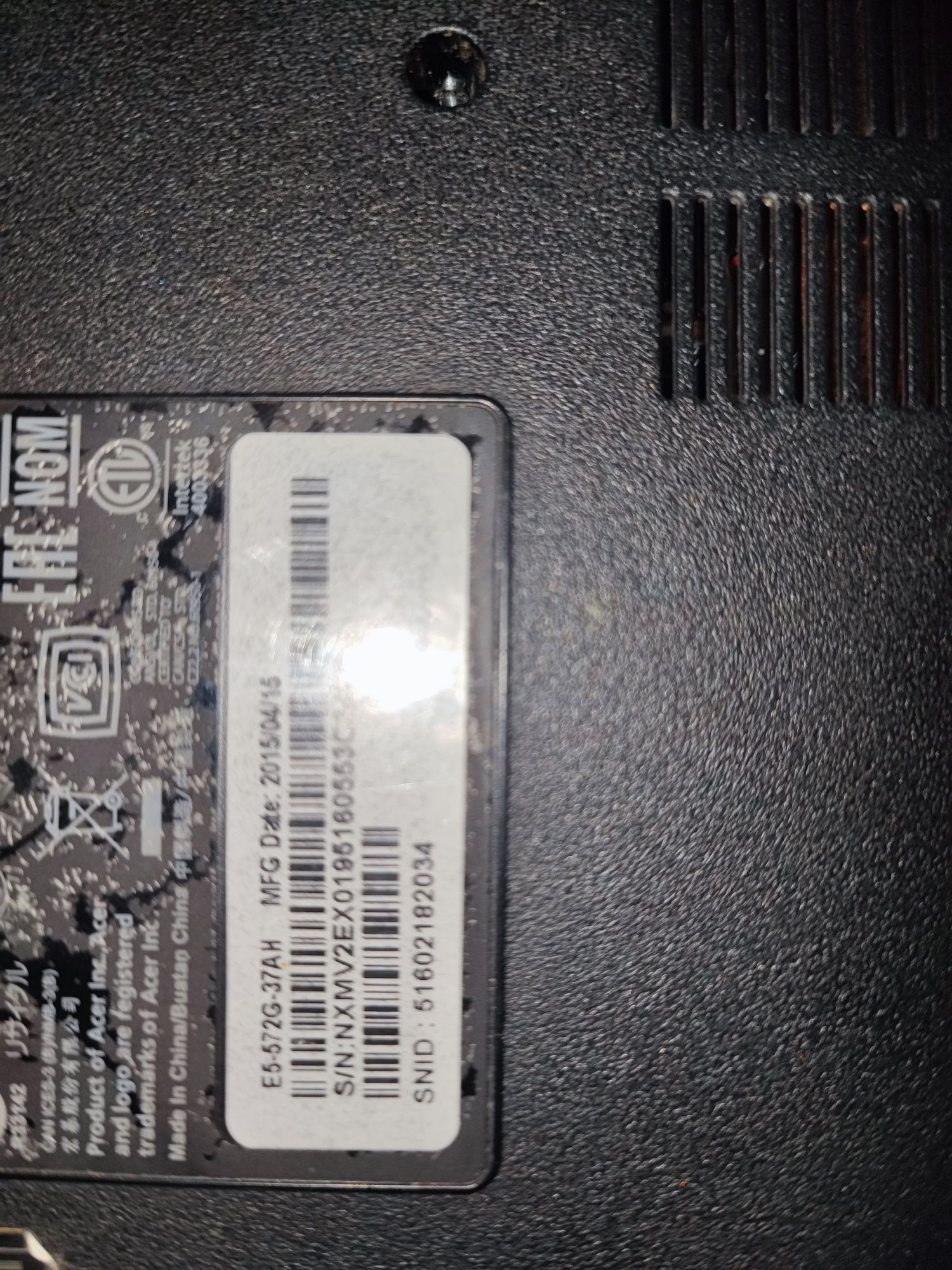 Лаптоп Acer E5 572g за части