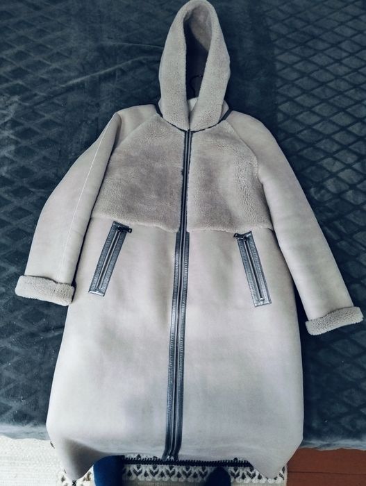 Двухсторонняя удлинненая дублёнка