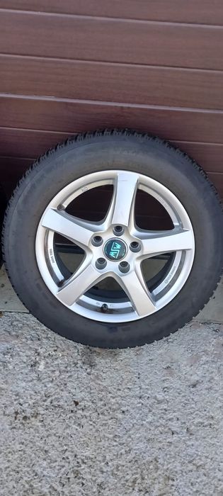 Jante aliaj 5x112 R16 6,5J ET40 VW Audi Skoda anvelope iarna 205/60/16