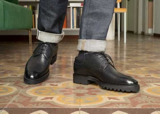 Pantofi derby 40 40.5 de lux lucrati Lagerfeld piele naturala nappa