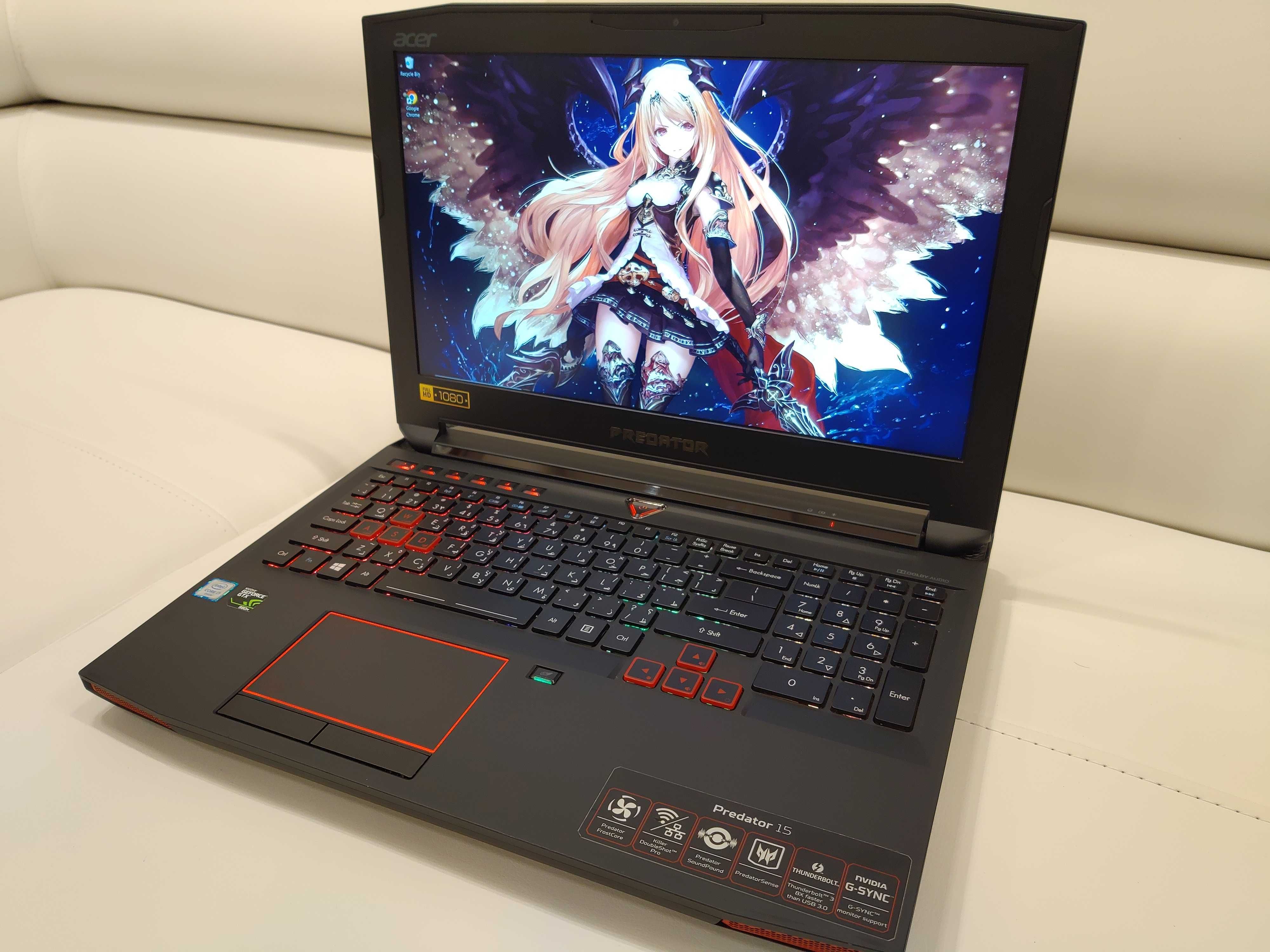 laptop acer predator ,intel core i7- 32 gb ram ,video 8 GB, 17,3 inch