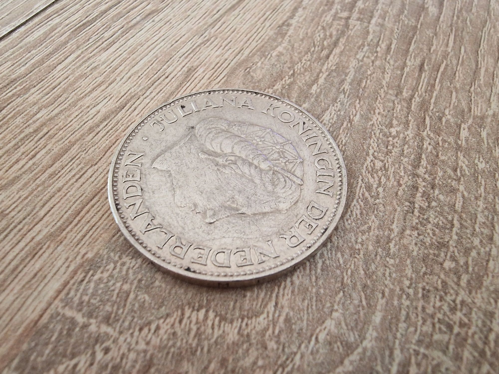 Сребърна монета Нидерландия 2½ гулдена, 1961
