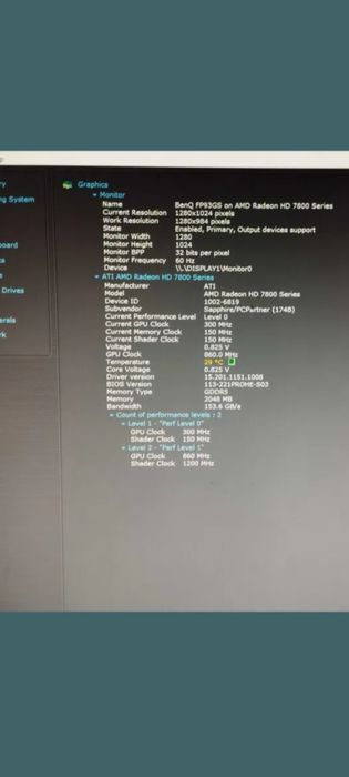 Placa video Sapphire Radeon HD7850 2gb ddr5