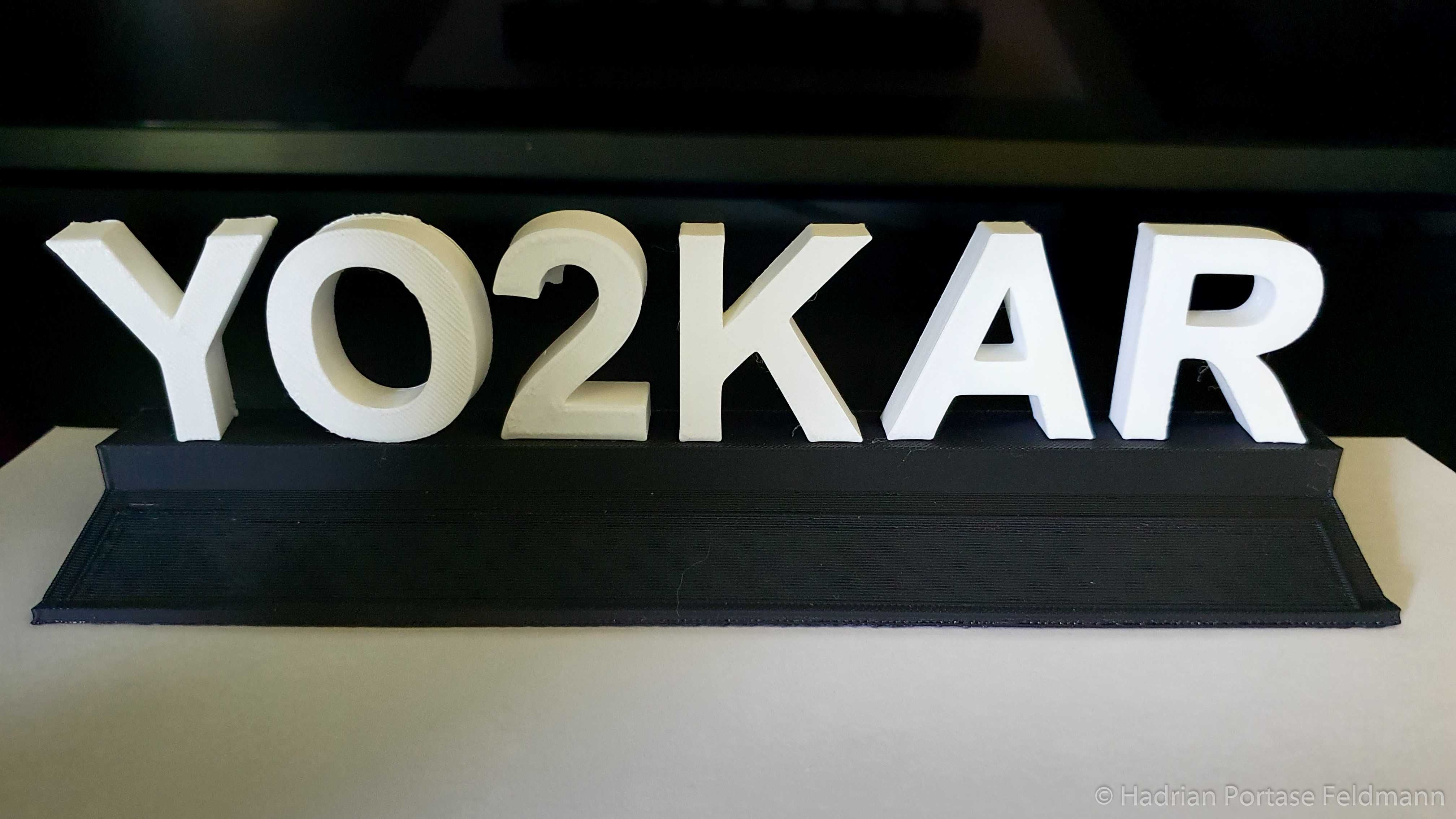 Stand personalizat cu indicativ radioamator