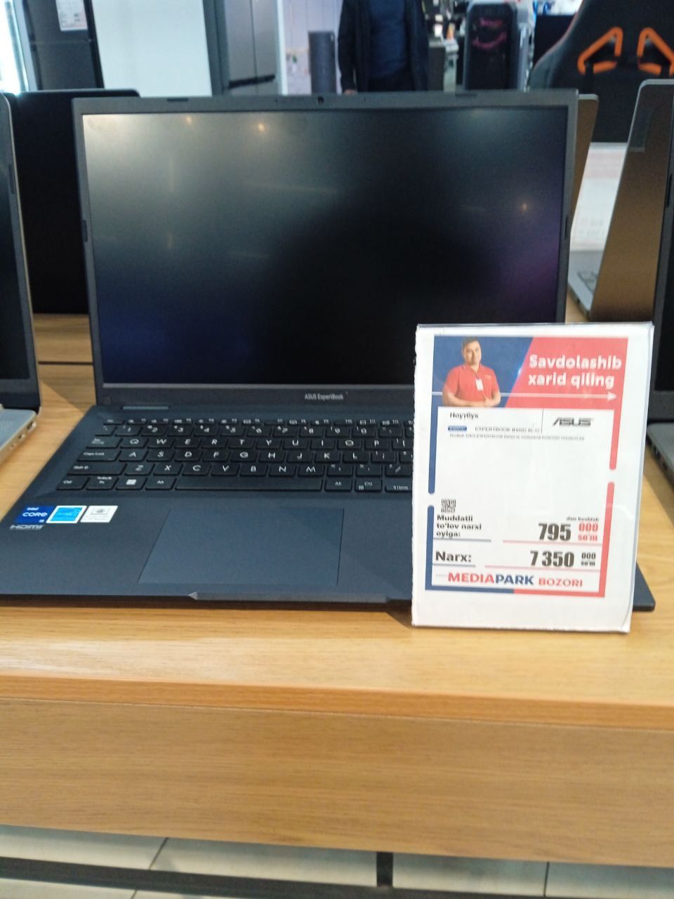 Asusexpertbook srochna sotiladi core i 5 512 gb