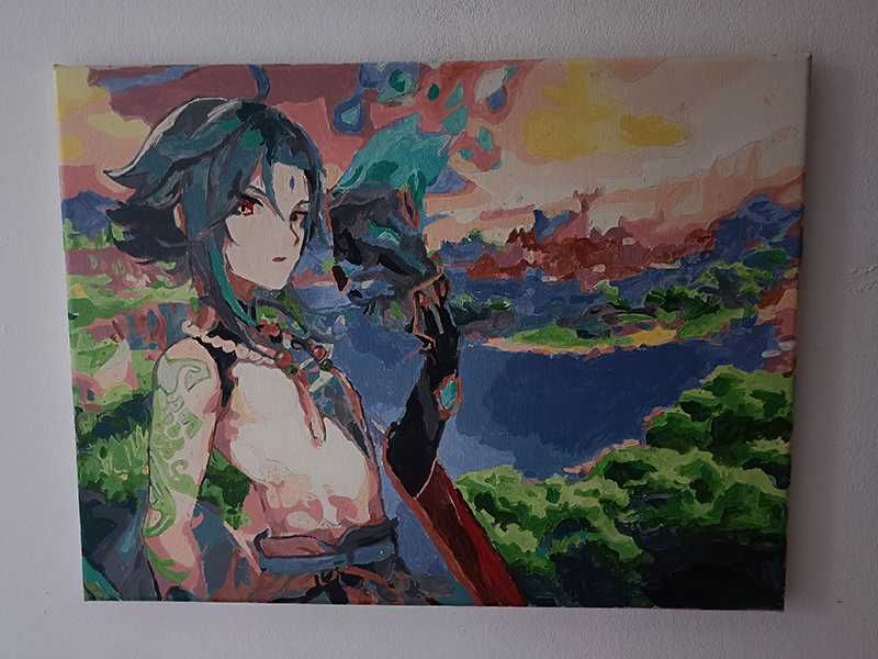 Картина по номерам законченная