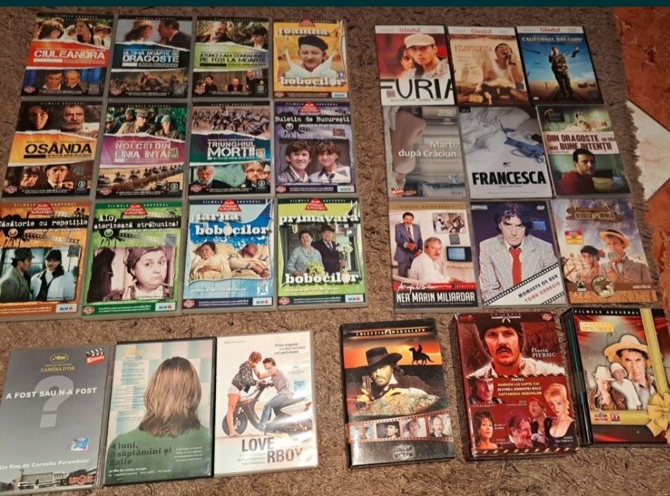 Colecție dvd-uri,  filme dvd, românești  străine, documentare,  desene