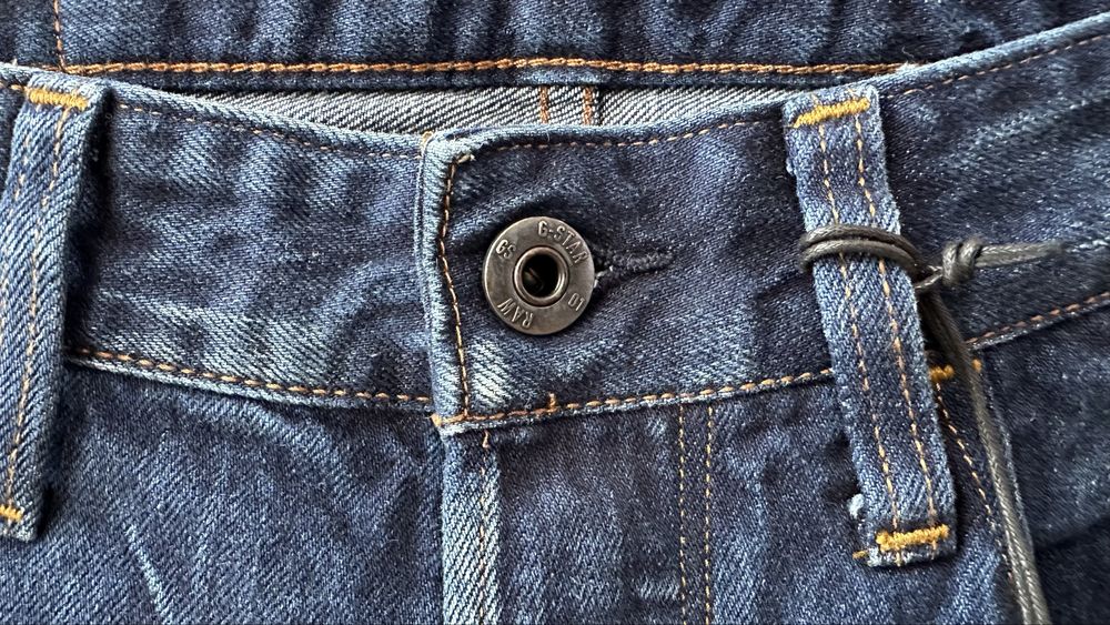 G-STAR къси дънкови панталони /3301 Tapered /Син/N:32/ Нов с етикет