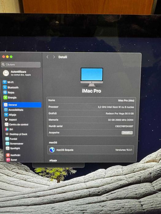 Hope Amanet P10/iMac Pro 2017 Intel Xeon W 3,2 GHz, de 27 inchi