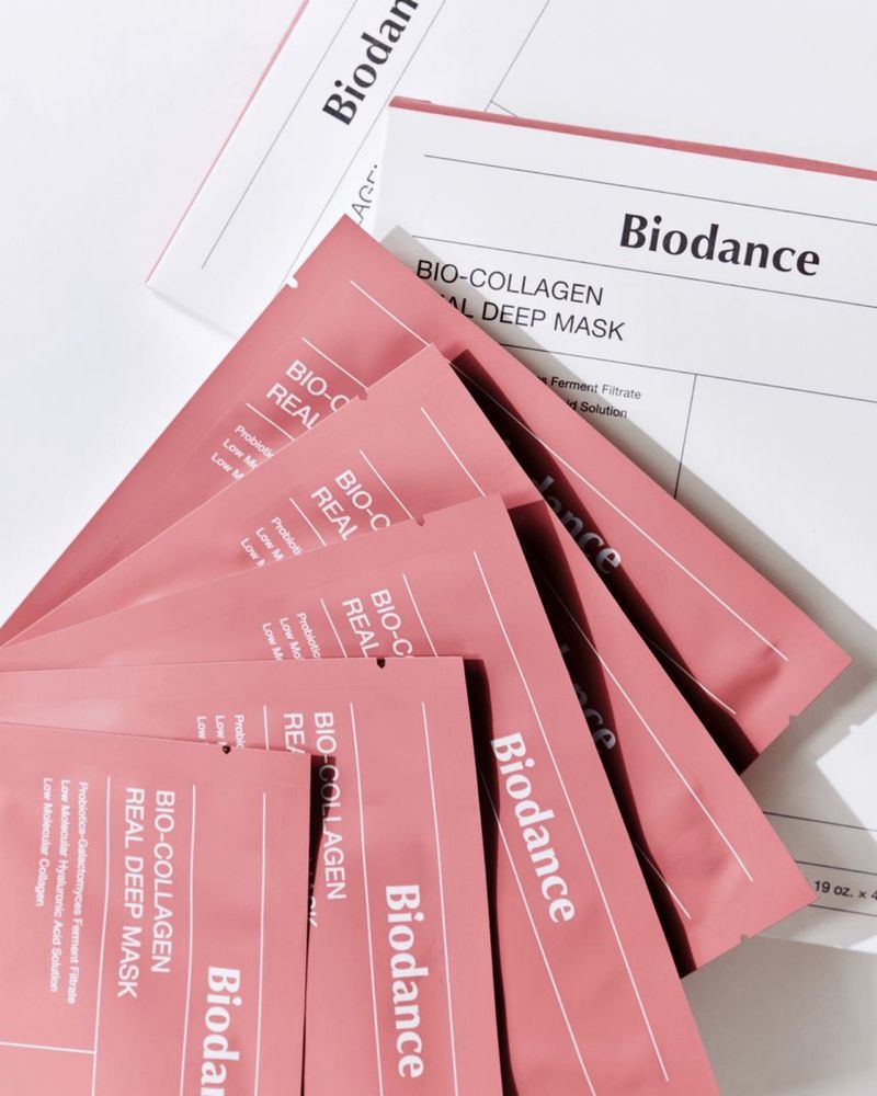 Корейска козметика шийт маски за лице Biodance Bio-Collagen Real Deep