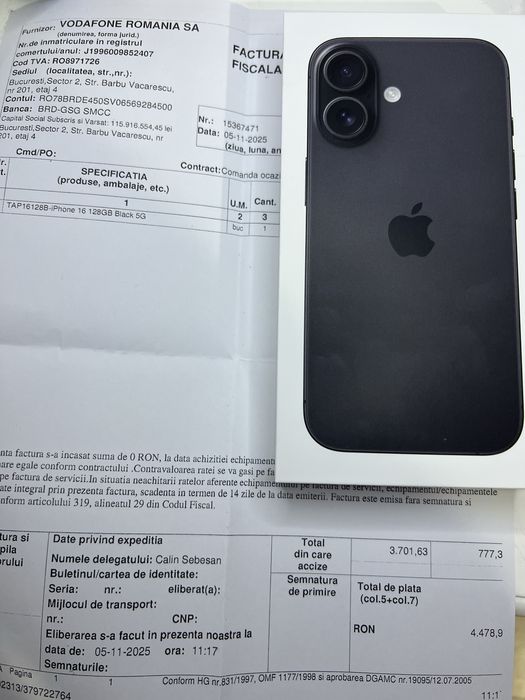 iPhone 16 5G 128GB Black