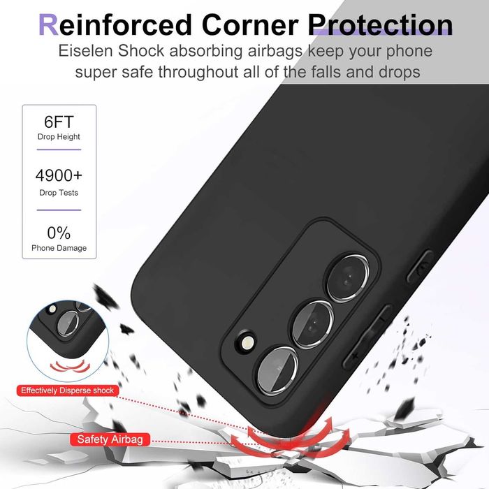 Husă Eiselen Samsung Galaxy S23 5G Silicon moale TPU Negru