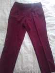 Pantalon chic dame, pe bordo