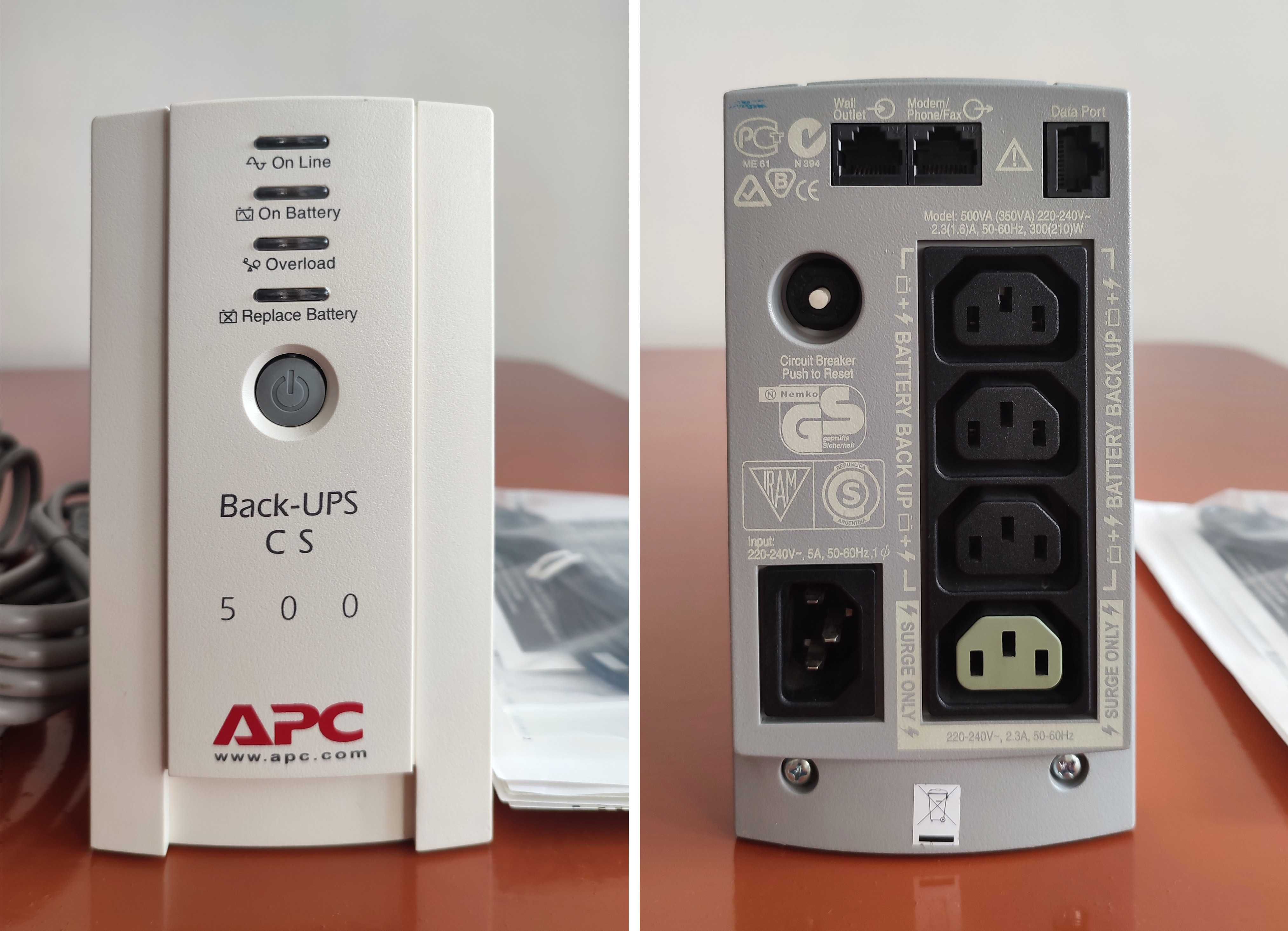 Источник бесперебойного питания (ИБП) Back-UPS CS 500