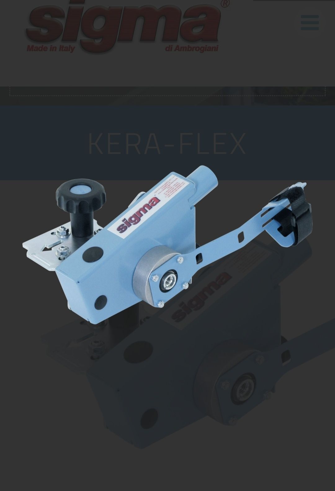 Sigma Kera-Flex art. 38F11D adaptare cu Kera-Cut art. 8AE2