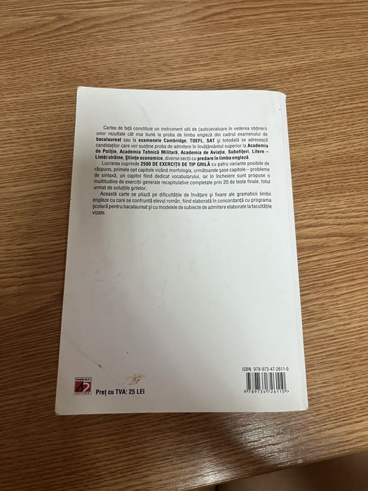 Culegere pentru admiterea la academia de politie si scoli