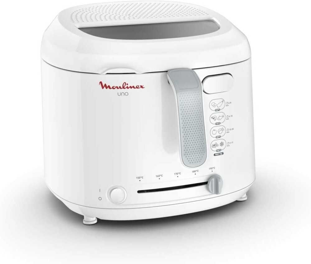 Фритюрник Moulinex AF203110 Uno Deep Fryer Electric Fryer - Бял