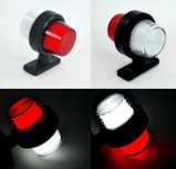 1бр. Лед LED НЕОН рогчета светлини габарити червено-бяло 24V