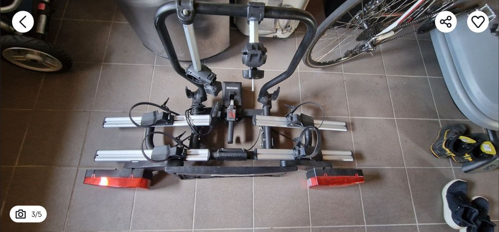 Suport transport 2 biciclete Menabo Sirio.