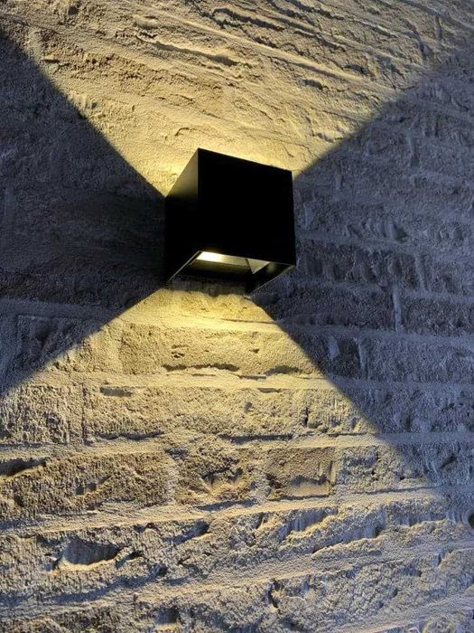 Aplica perete exterior CUBE, fascicul iluminare reglabil
