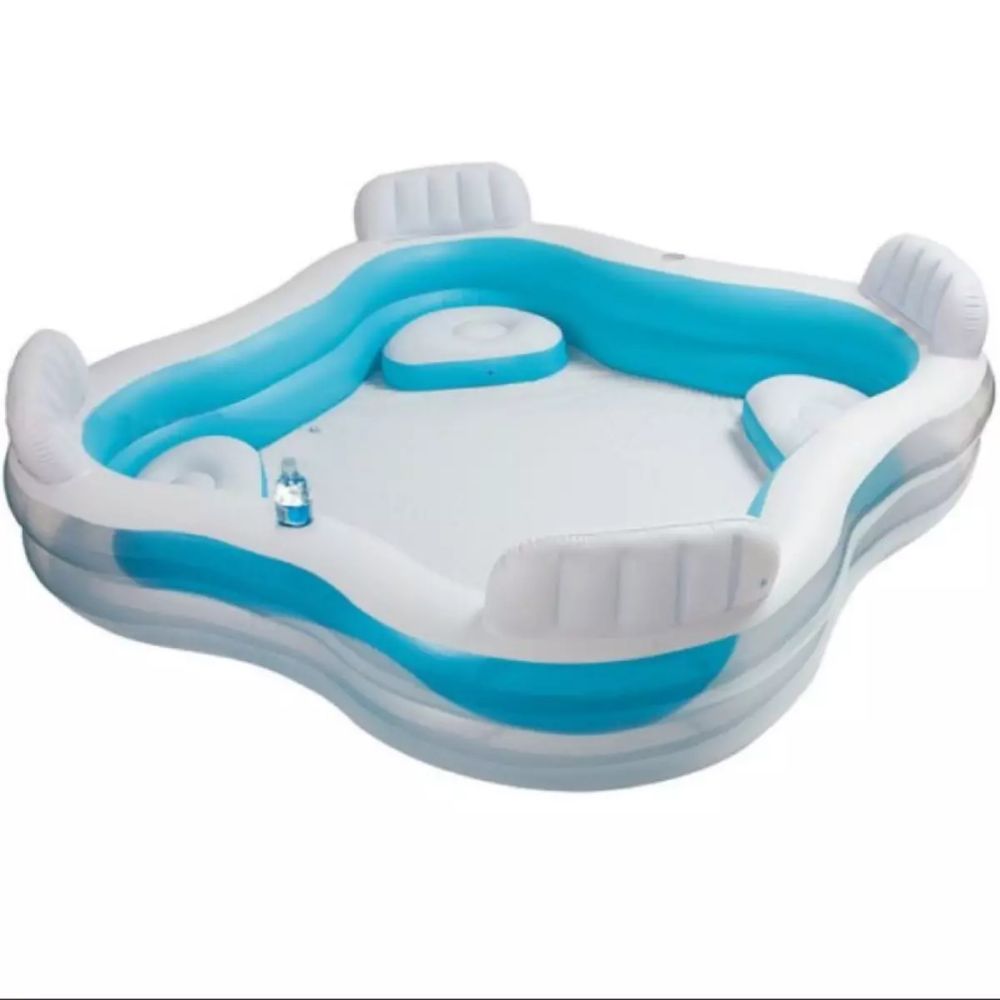 Басейн със седалка семеен Intex 229 x 229 см