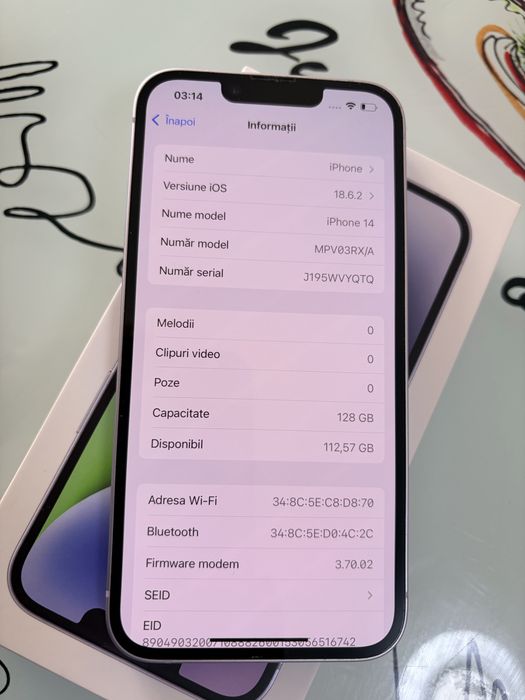 Iphone 14. Baterie 88%