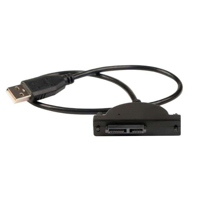 Кабел USB към 13Pin Slimline SATA Laptop CD/DVD Rom Optical Адапторен