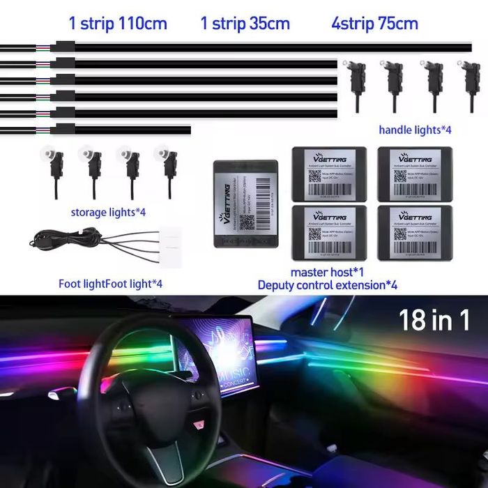 Lumini ambientale RGB 18 in 1 symphony kit
