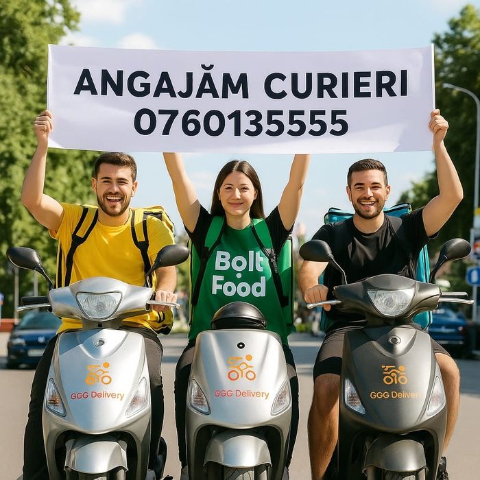 Cautăm curieri Glovo, Wolt și Bolt – venituri zilnice - Giurgiu