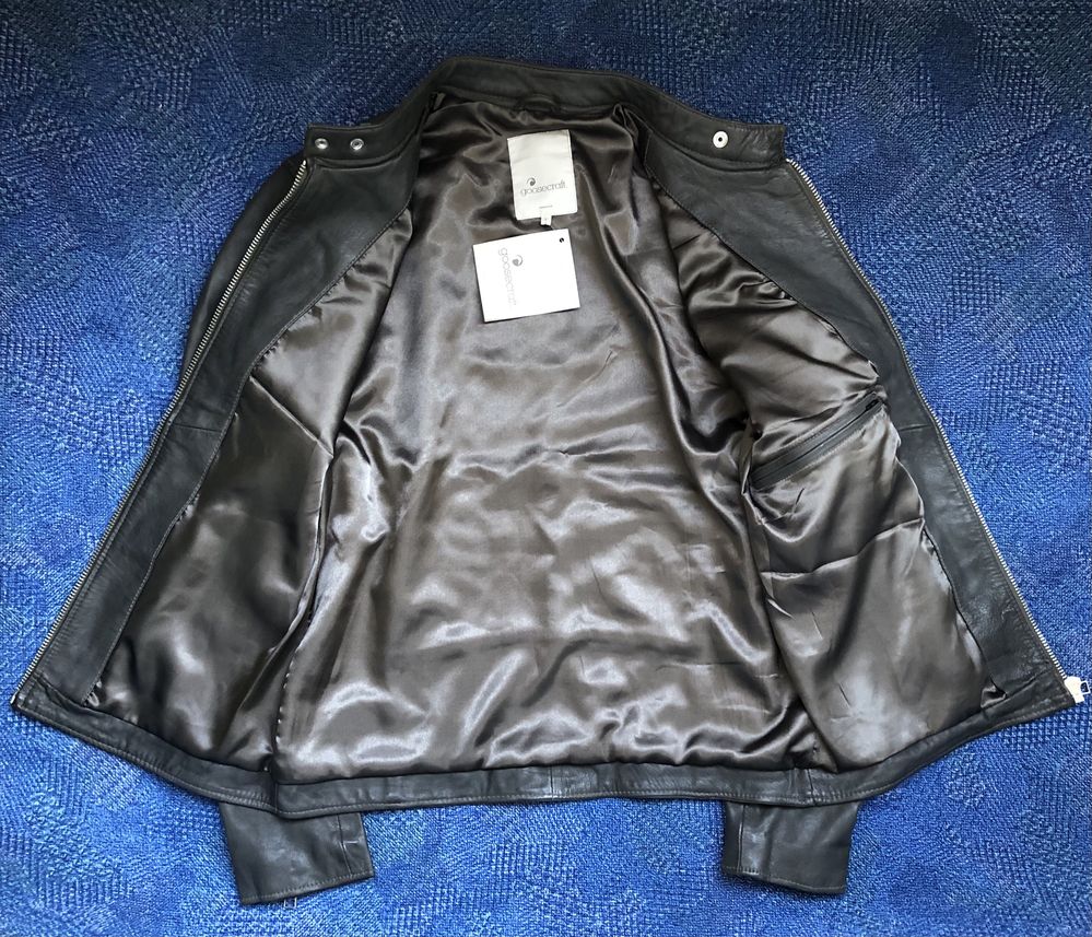 Goosecraft GC Belfast Biker Leather Jacket мъжко яке естествена кожа М