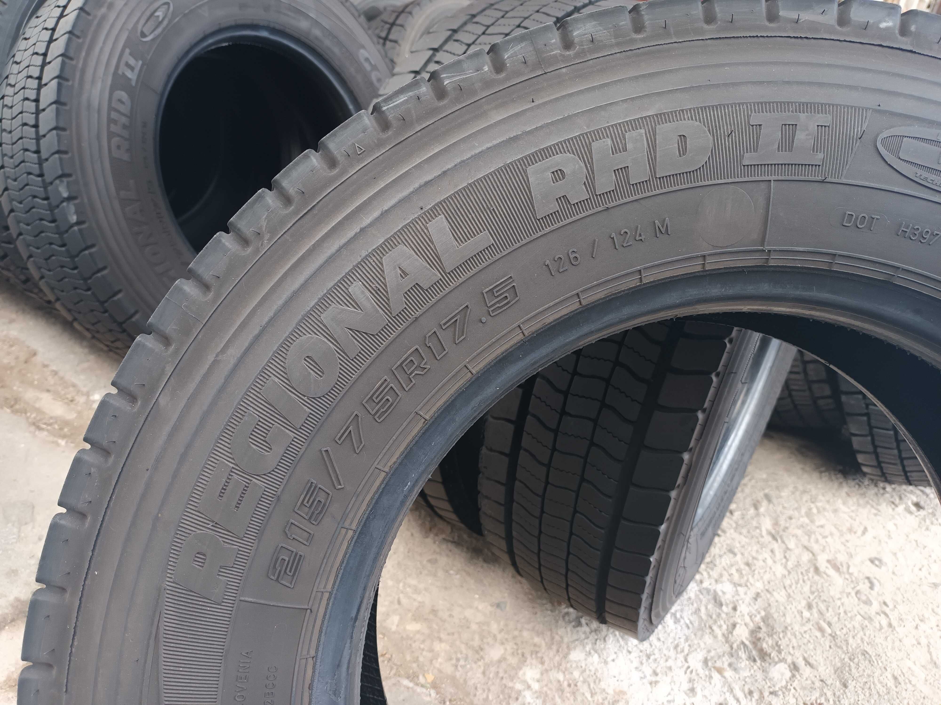 4 тежкотоварни гуми 215/75 R17.5 Goodyear Regional RHD2 126/124M M+S