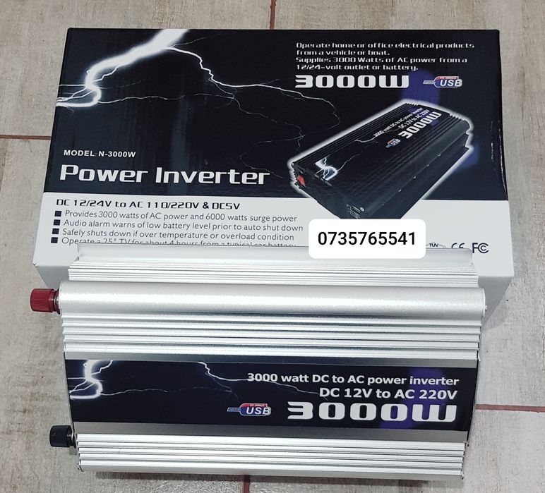 Invertor auto 3000 W 2000 W 1500 W 1000 W