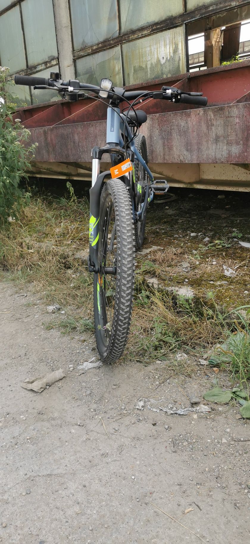 Bicicletă electrică MTB E-ST 100 27,5" Albastru