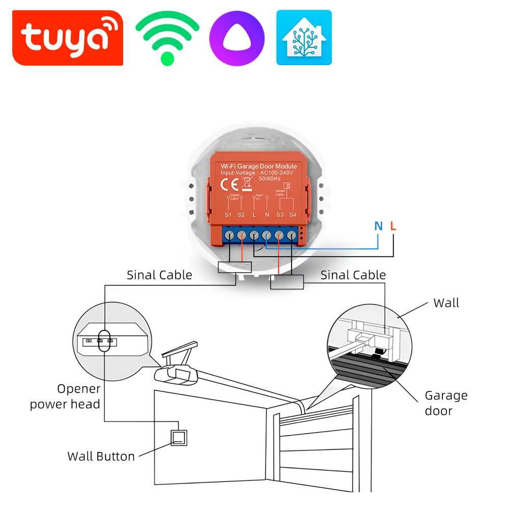 Умный Реле - Tuya WiFi - Автоматика гаражных ворот