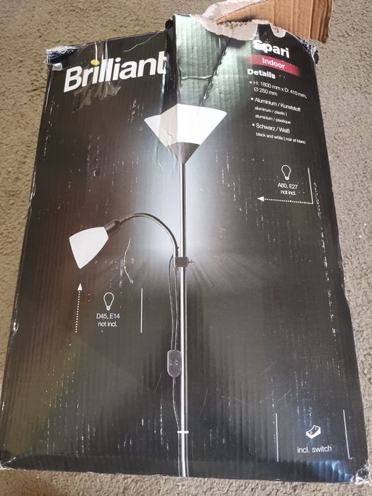 Lampă de podea Brilliant, 180 cm, in cutie