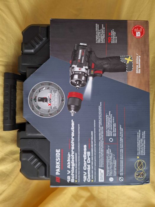 Bormasina -cu percutie Motor Brushless Parkside Performance 12V