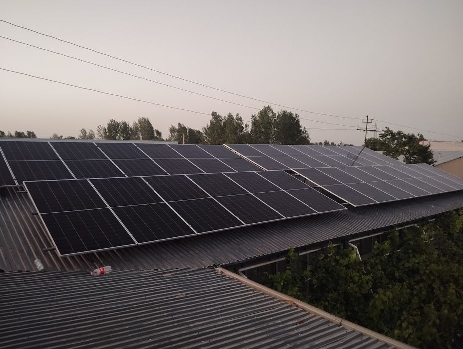 Солничный панел установка урнатамиз